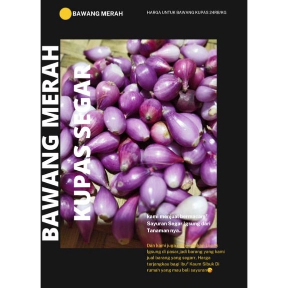 

Sayuran Segar (Bawang Merah Kupas)