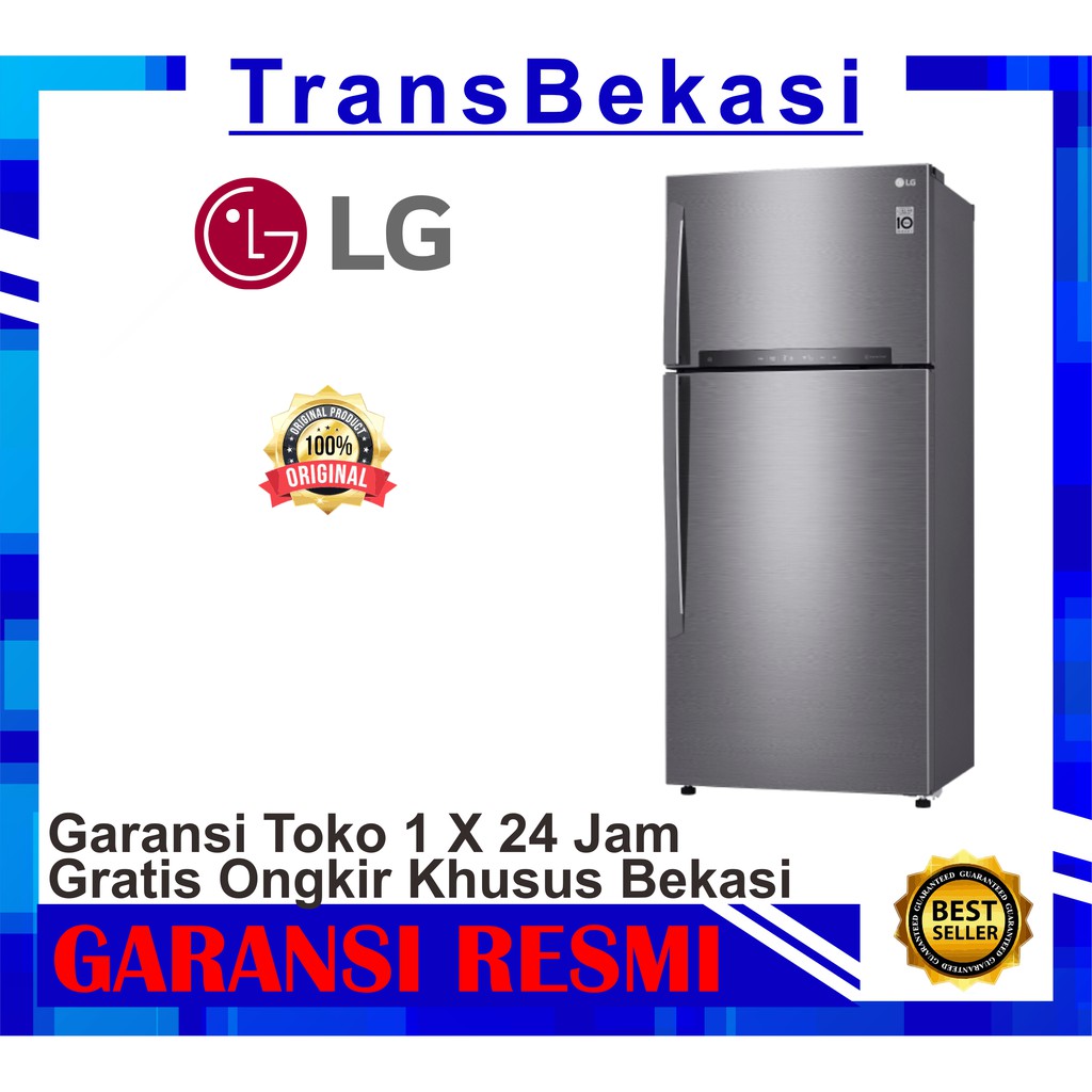 Kulkas LG GN H602HLHU Kulkas 2 Pintu - Inverter Linear Compressor khusus bekasi free ongkir