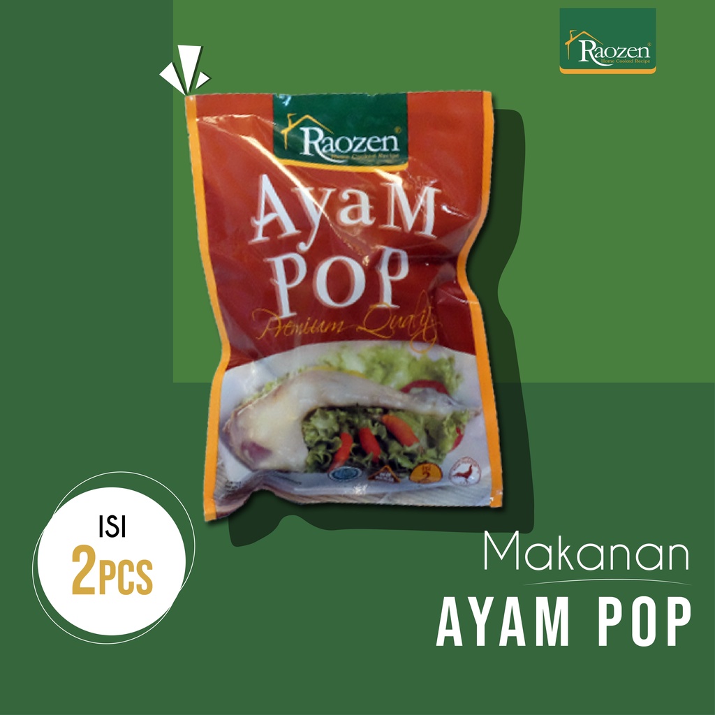 

Raozen Ayam Pop - Masakan Ayam Pop Siap Saji Dengan Rempah dan Bumbu Premium Restoran 2 pcs