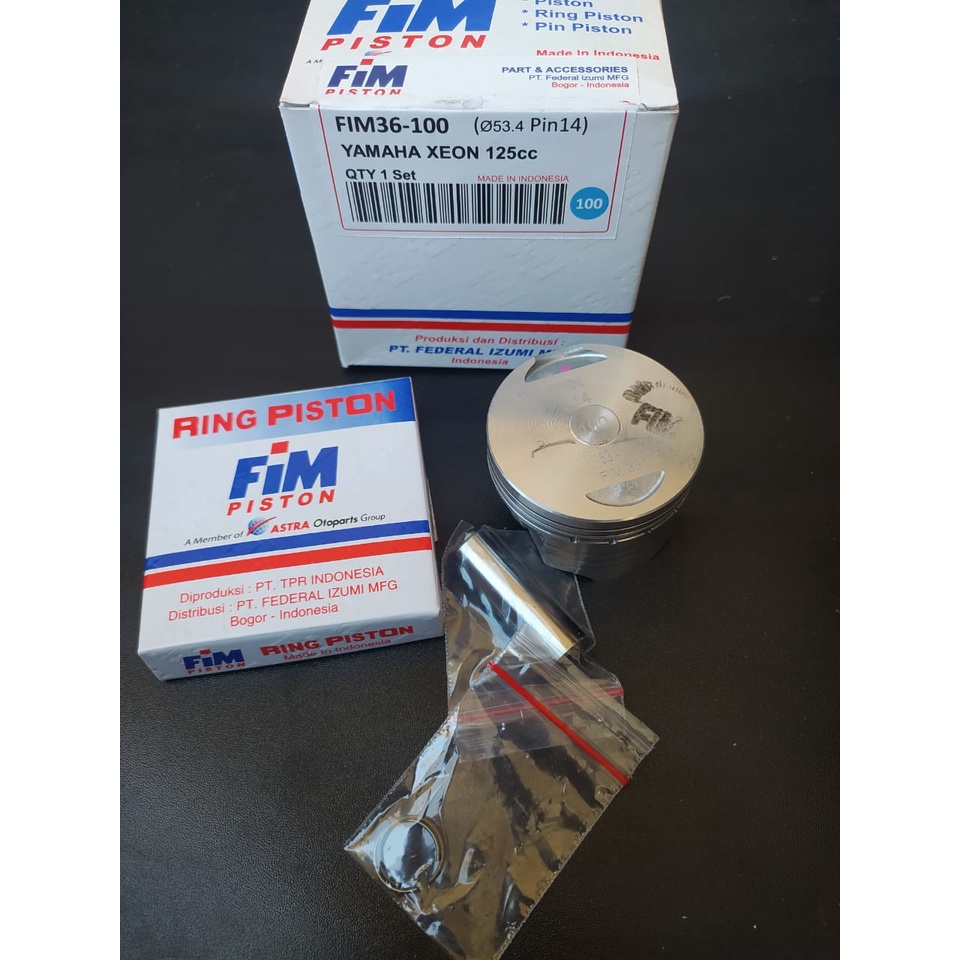2m Seher Piston Kit Xeon 125 OS 100 Dim 53.4 Pen 14 FIM36 FIM