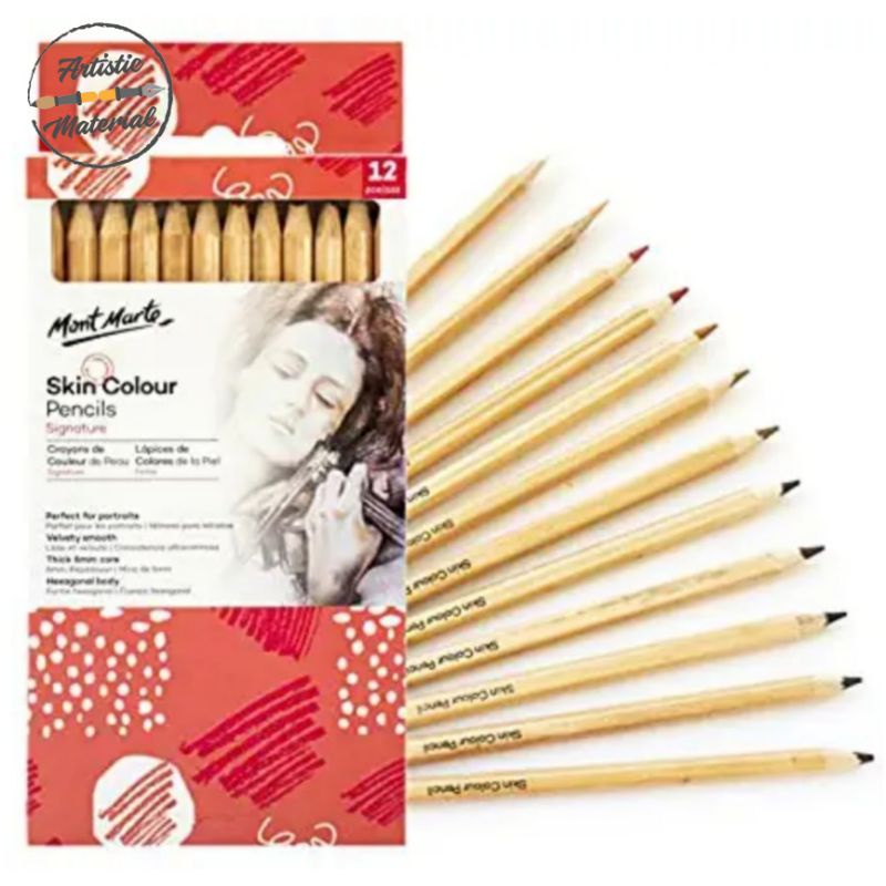 

Mont Marte Skin Color Pencils Set 12 Warna