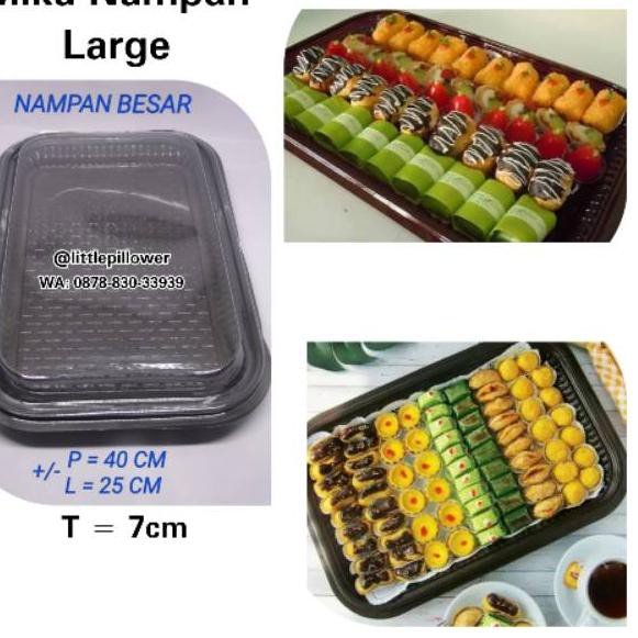♜ (ISI 10PCS) Mika Nampan Large/mika kue besar/mika kue basah/kotak kue/ mika nampan kue ☚