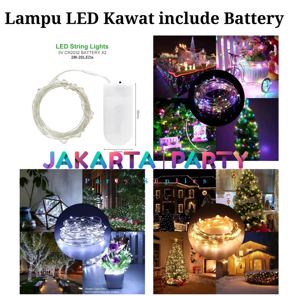  Lampu  Tumblr  Kawat Lampu  Hias LED Baterai  Lampu  LED 