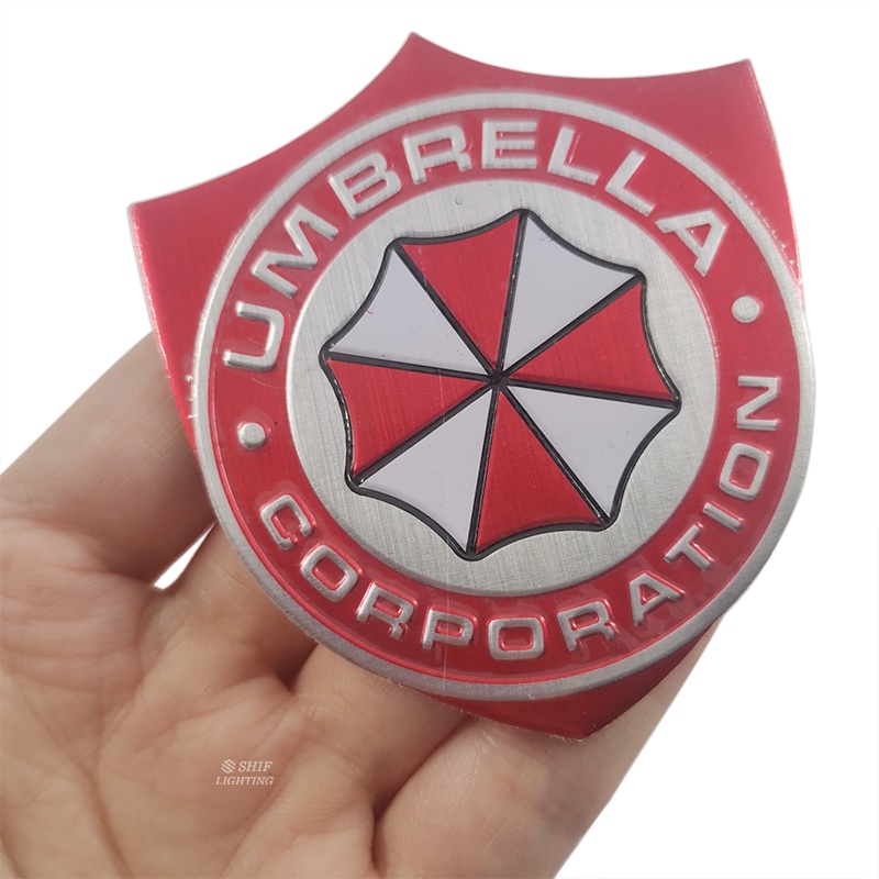 1pc Stiker Emblem Logo UMBRELLA CORPORATION Bahan Aluminum Untuk Dekorasi Mobil