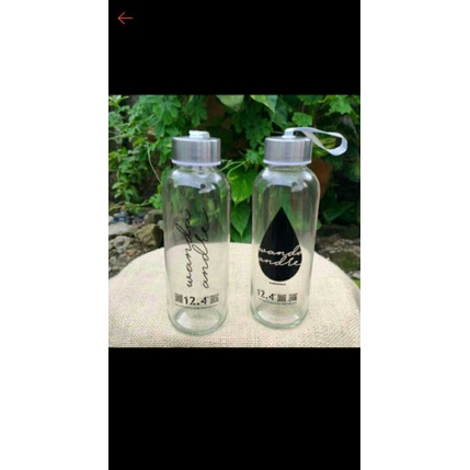 SOUVENIR TUMBLER KACA KEMAS PLASTIK / SOUVENIR PERNIKAHAN / SOUVENIR BOTOL