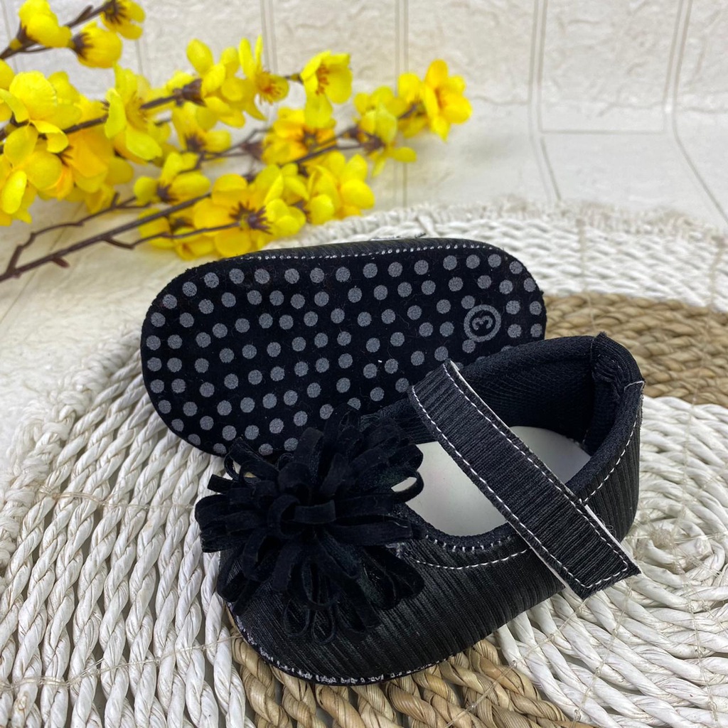 [TAMAN SEPATUKU] SEPATU TRENDY MURAH  ANAK BAYI PEREMPUAN BUNGA MEKAR ALBANY 0-12 BULAN LPX03