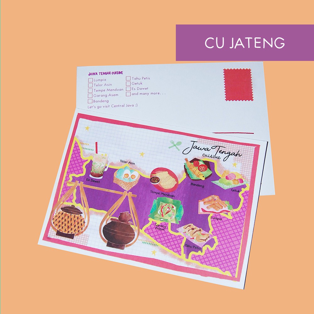 

Kartu Pos - Postcard kuliner Jawa Tengah