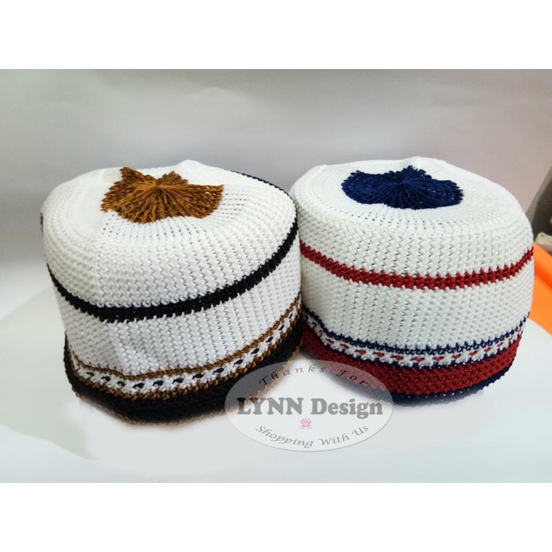Peci bayi anak rajut elastis