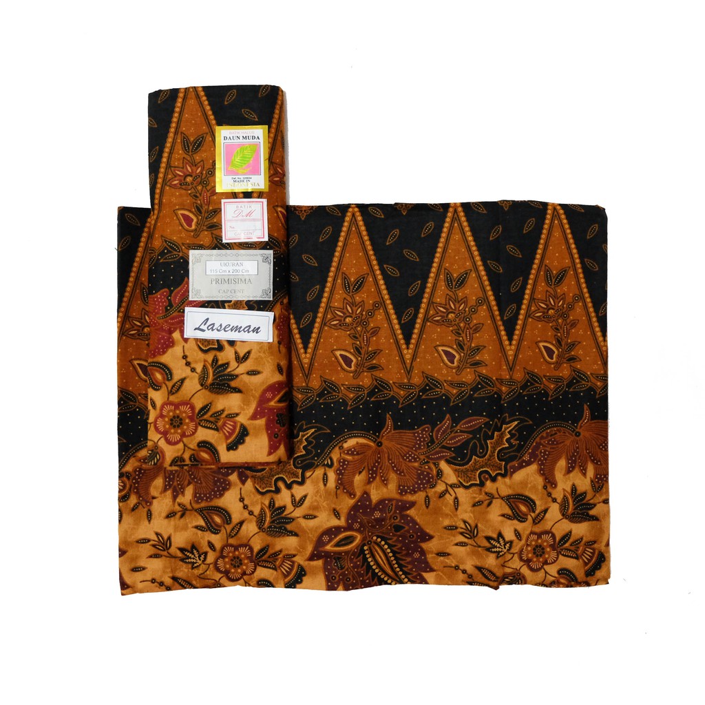 Sarung Batik Halus Perempuan Cap ,primisima,bawahan kebaya,DAUN MUDA 2 x 1.1M