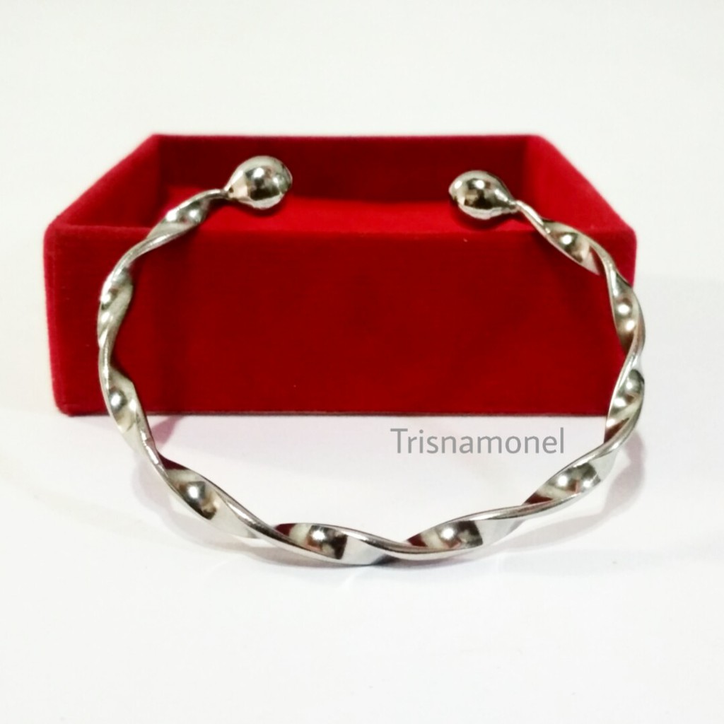 GELANG MONEL ORI DEWASA MOTIF UNTIR PIPIH