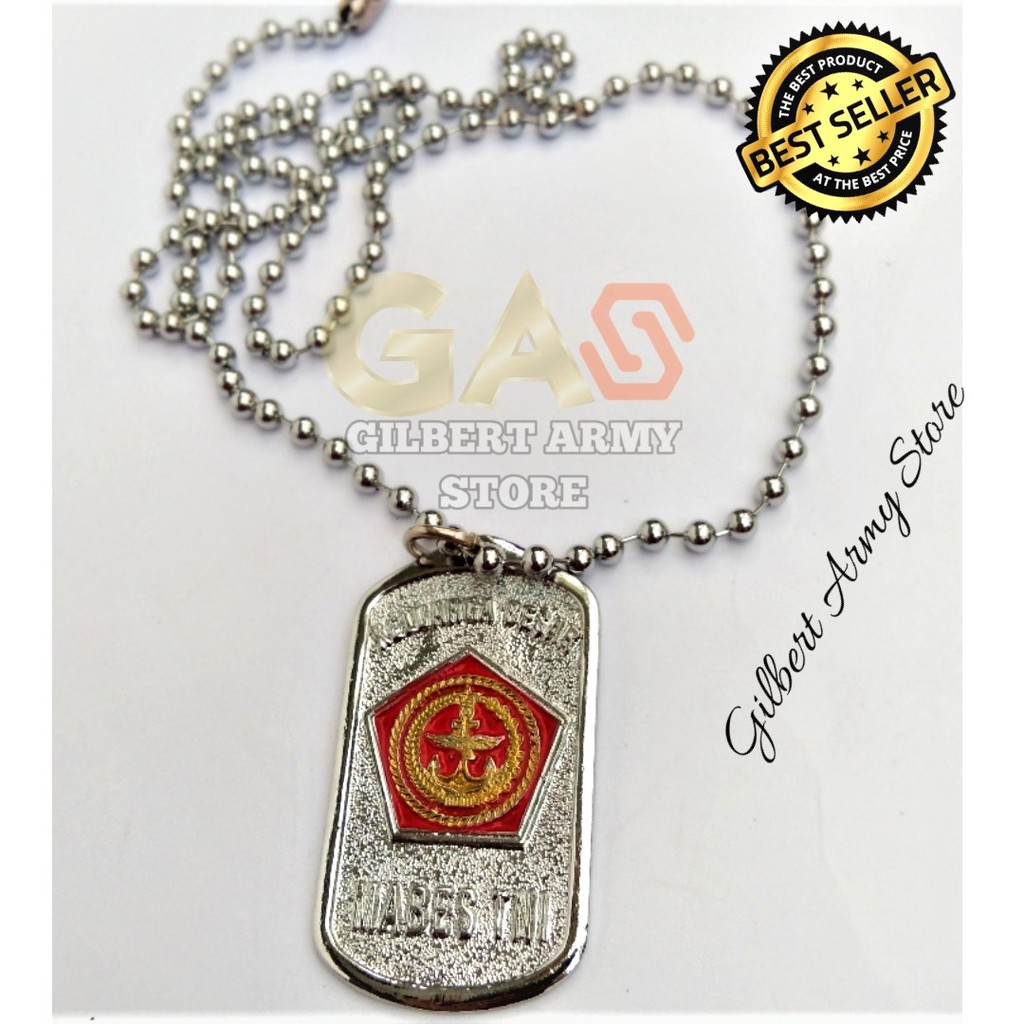 GILBERT ARMY STORE-Kalung Mabes TNI _kalung Logo Militer -grosir kalung