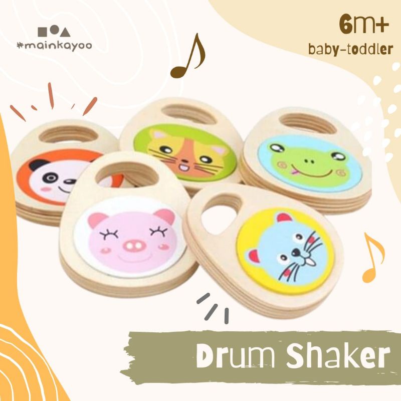 MAIN PERKUSI - SHAKER DRUM - Mainan Edukasi Musikal Anak