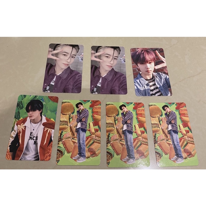 hot sauce jewel pc photocard ar selfie clipcard renjun jisung jeno jaemin