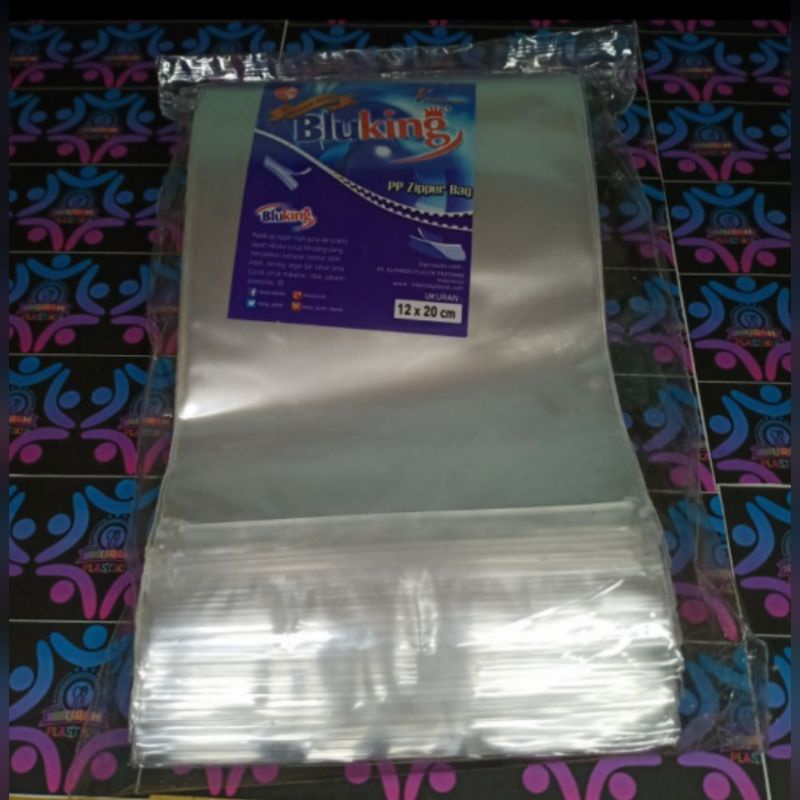 Kantong Plastik Snack PP Klip Ziplock 12x20 Isi 100pcs