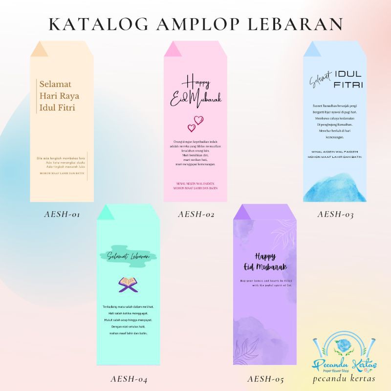 

Amplop Lebaran/ Amplop Idul Fitri Custom / Kartu Ucapan Idul Fitri