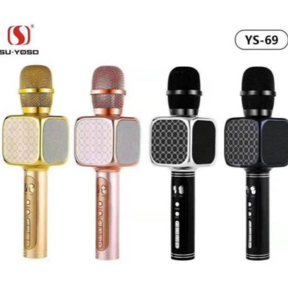 SPEAKER MIC BLUETOOTH ORIGINAL YS 69 SPEAKER SMULE BLUETOOTH YS-69 SPEAKER PORTABLE MIC ORIGINAL