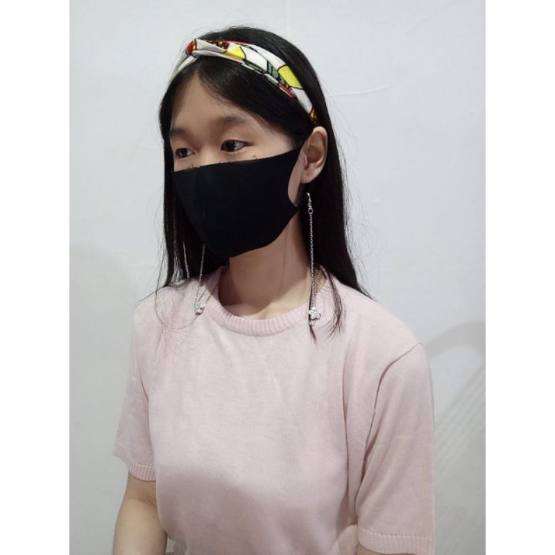 Kalung Gantungan Masker Strap Hanging Mask Korean Flower Charm Series Korea Bunga Rantai Multifungsi