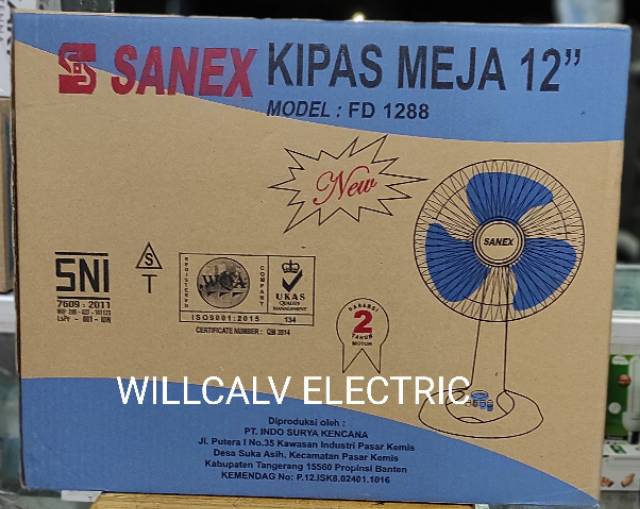 KIPAS MEJA SANEX 12&quot; 12in - KIPAS DUDUK SANEX 12&quot; 12in