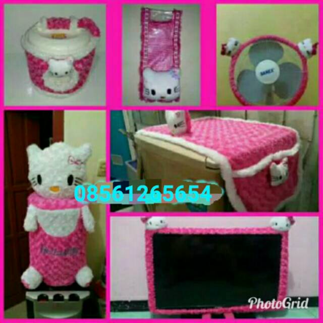 Homeset 6in1 karakter hello kitty pink