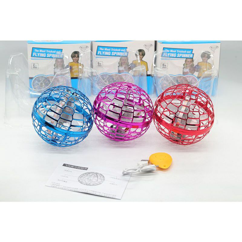 FLYING SPINNER BOLA TERBANG / BOLA UFO LED / SPINNER DRONE BALL LED