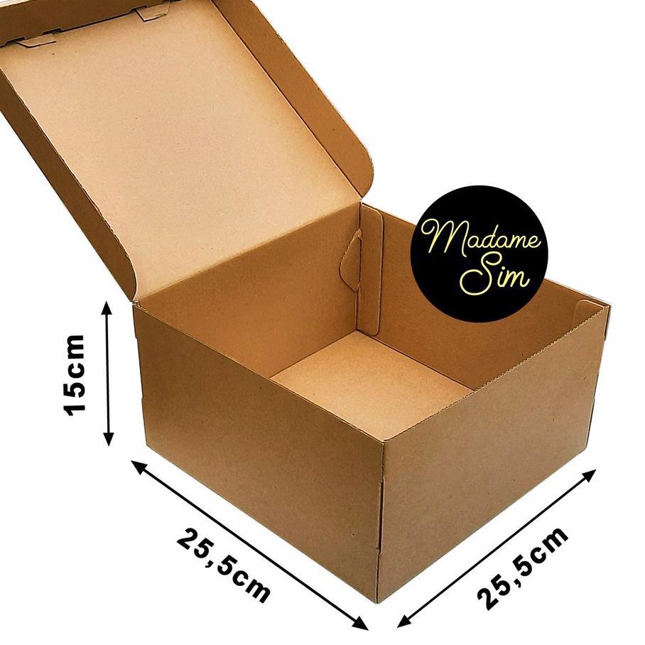 

DAPATKAN SEGERA KOTAK KUE - CAKE BOX 25 x 25 x 15 CM - COKLAT (ISI 10 PCS)^^