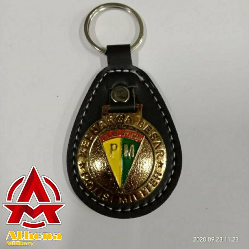 Gantungan kunci cor PM | Keychain logam Polisi Militer