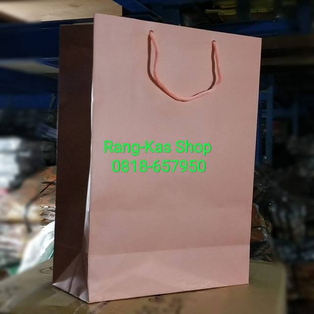 

Paper bag PEACH Folio karton laminating