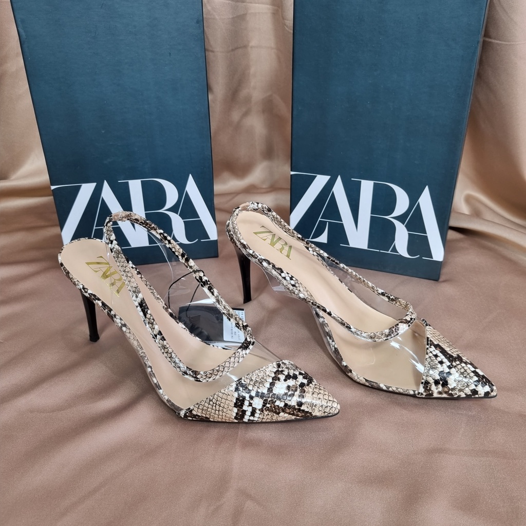 SEPATU ZR WANITA VINLY SLINGBACK HIGH HEELS