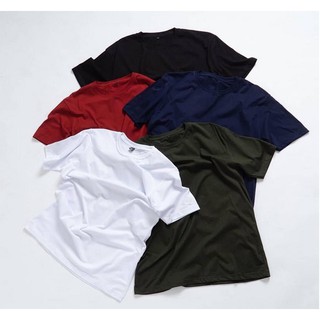  Kaos  Polos  Premium  Murah Pria Bahan Cotton Katun 30S ONeck 