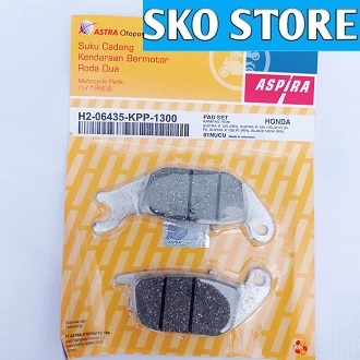 Kampas Rem H2-06435-KPP-1300 Aspira Original DIskpad DIspad Discpad SUPRA X 125(RR), SUPRA X 125 HELM IN(RR)