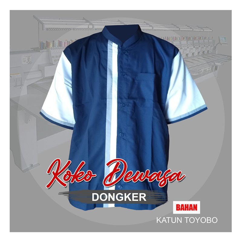 baju koko hasym baju koko pria baju koko // kemko kekinian bahan toyobo