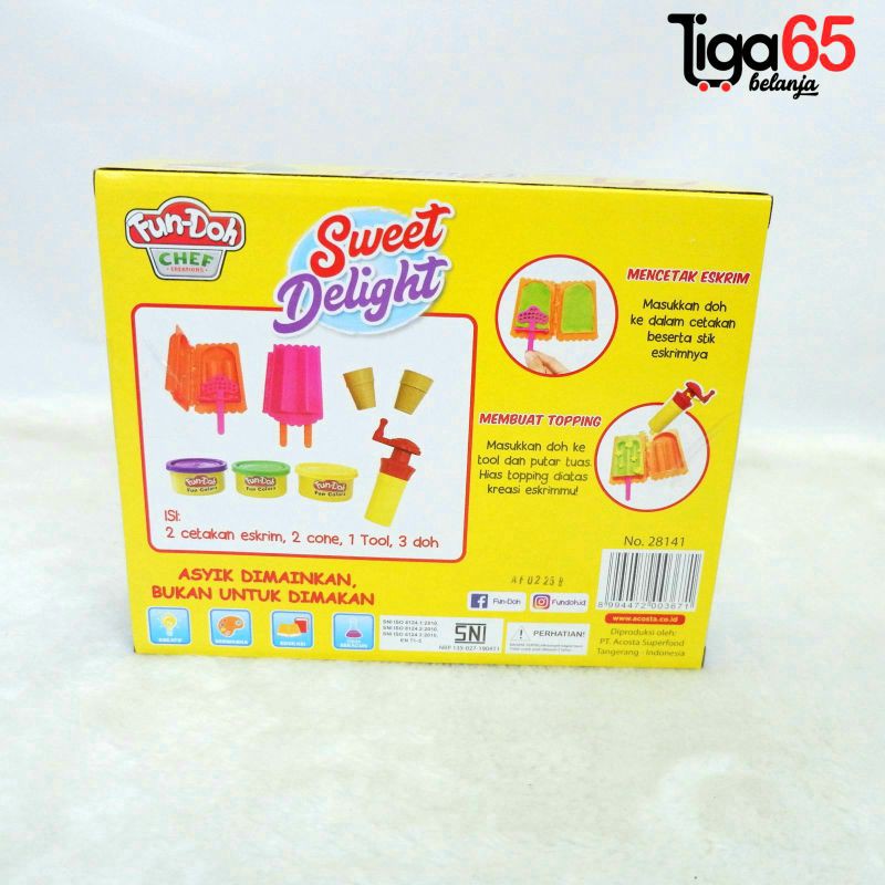 Fun Doh / Lilin Mainan Anak / Mainan Edukasi / Clay / Sweet Delight / Fun Dough Sweet Delight