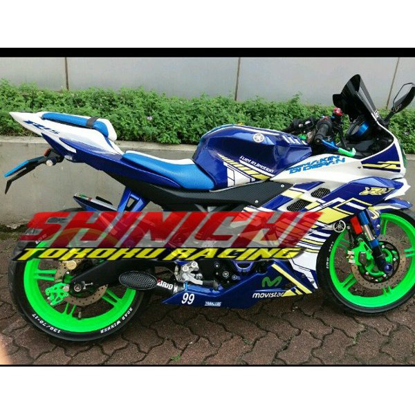 DSA  Knalpot Racing underbelly sakura Yamaha R15/Xabre fullsyestem .