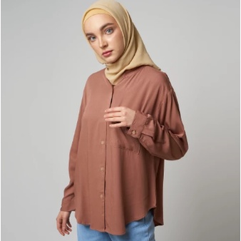 kemeja wanita casual atasan wanita Termurah Kemeja Wanita polos Casual Atasan Import KEKINIAN Busui 