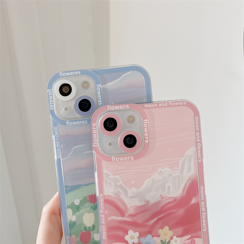 Soft Case Bahan Silikon Motif Bunga Untuk Vivo V23 V21e V21e V20 T1 Pro Y21 Y33s Y33T Y21T Y76 Y55 Y15A Y01 Y20 Y20i Y20 Y20 Y50 Y12s Y1s Y15s Y12s Y20i