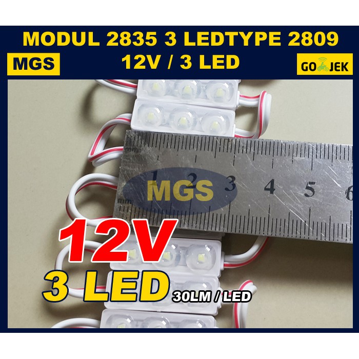 100Pcs Modul 3 LED 2835 Type 2809