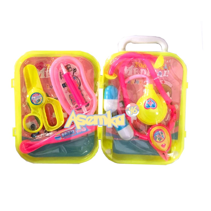 Mainan Anak Cewek ToolBox Medical Dokter Koper Kecil