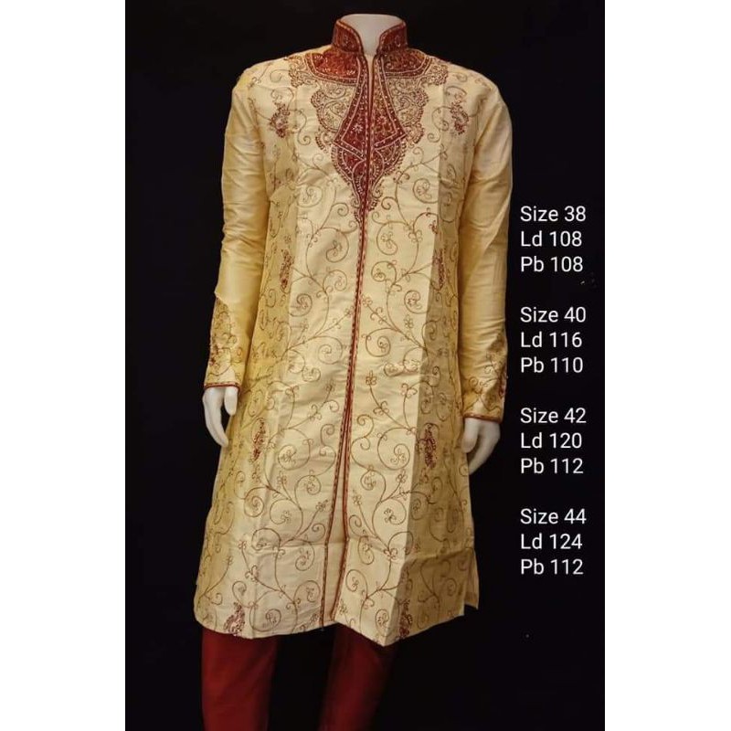 Set baju dan celanan india/ kurta sherwani wedding jodha akbar / baju india / stelan india wedding