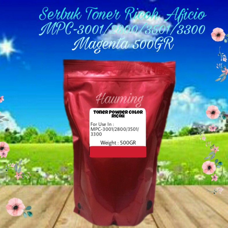 Serbuk Toner Ricoh MP C3001 C2800 C3501 C3300 C-3300 3001 3501 MPC3001 MPC2800 MPC3501 Magenta 500gr