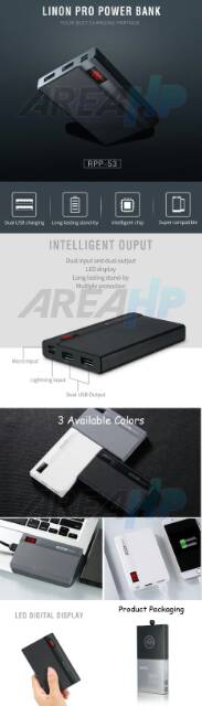 Remax Power Bank 10000 mAh Linon Pro RPP-53