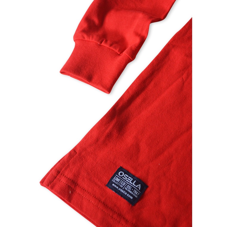 Osella kids T-shirt Long Slevee Print Osella Red Print-3