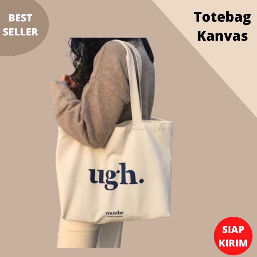 TOTEBAG KANVAS WANITA BIG TOTE UGH