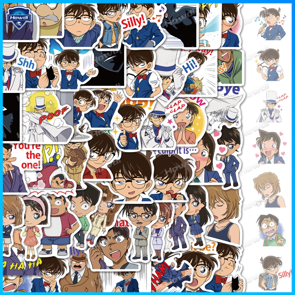 Stiker Anime Detective Conan Tahan Air Untuk Helm Motormobil