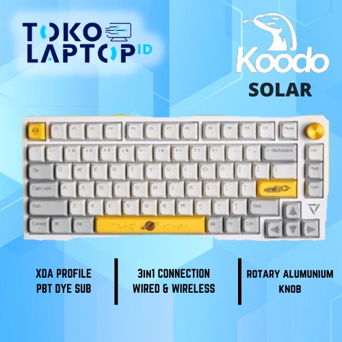 Koodo Solar 75% Mechanical Gaming Keyboard With Knob