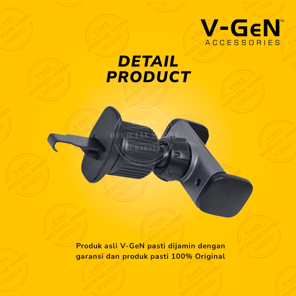 Dashboard Car Phone Air Vent Holder HP Mobil V-GeN VHL-18 Lubang AC