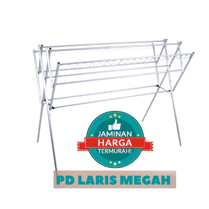 Jemuran Baju / Jemuran Baju Alumunium / Jemuran Hawai Silver