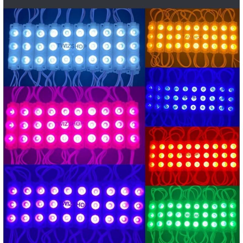Lampu Led 3 Mata 12 Volt BK