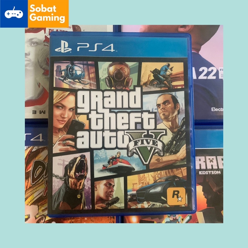 BD Kaset Ps4 Gta 5 Bekas Murah