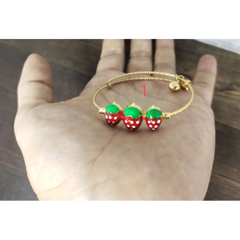 Fifi Fashion Gelang Xuping Bangle ukir Lucu Anak Model Perhiasan