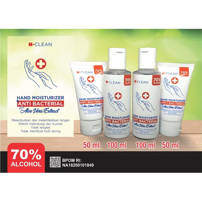 Hand Sanitizer H Clean 100ML (RESMI BPOM RI NA 18200101849)